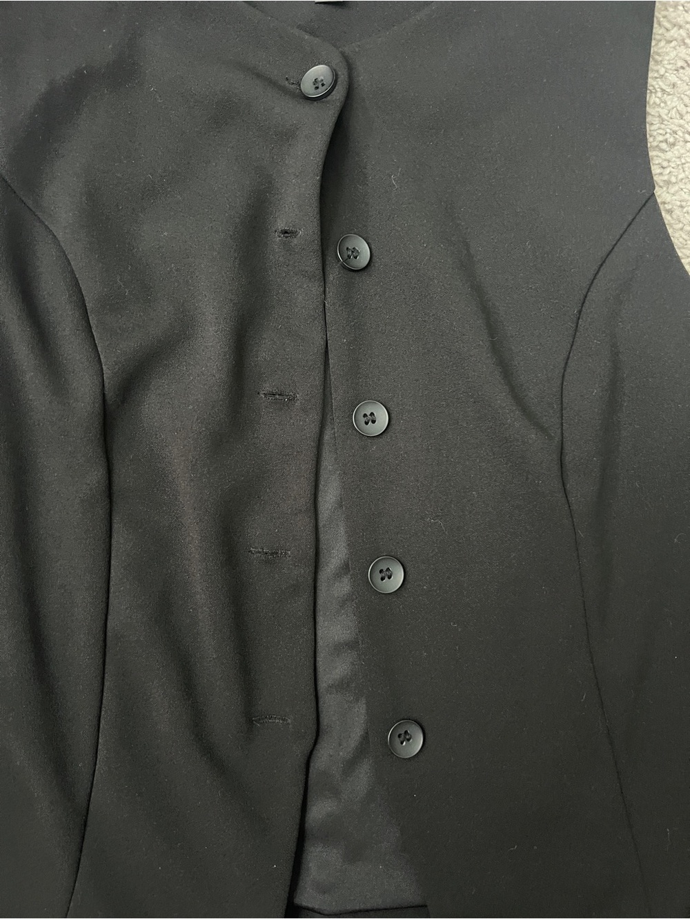 Moa Moa Black Women's Blazer with Simple Button - Picture 2 of 4